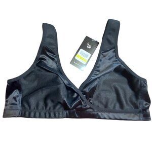 Laisla Sports Comfort Wrap Sport Bra Women 42B Cushion Straps Wicking NEW NWT
